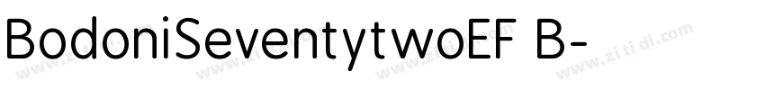 BodoniSeventytwoEF B字体转换